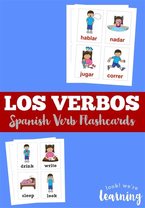 Spanish Verb Flashcards Printable